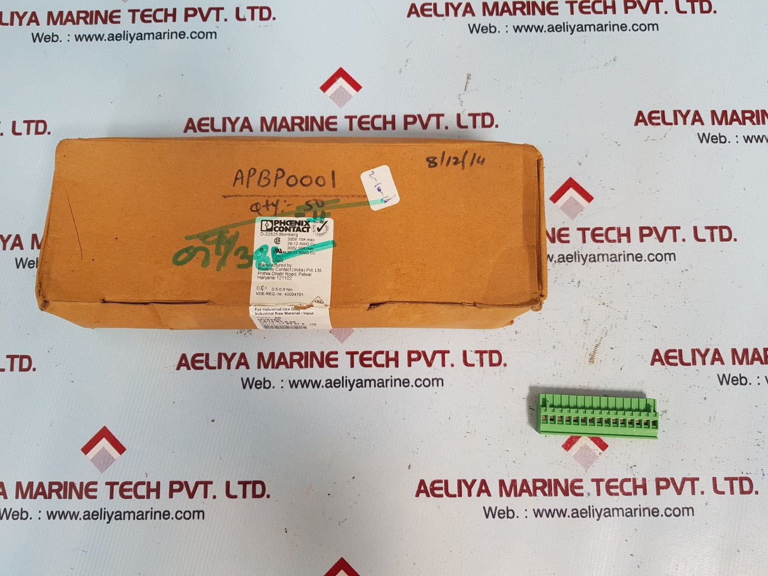 Set of 23x Phoenix contact mvstb 2.5-5.08 terminal blocks