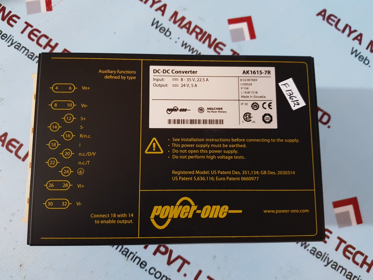 Power-one ak1615-7r dc-dc converter