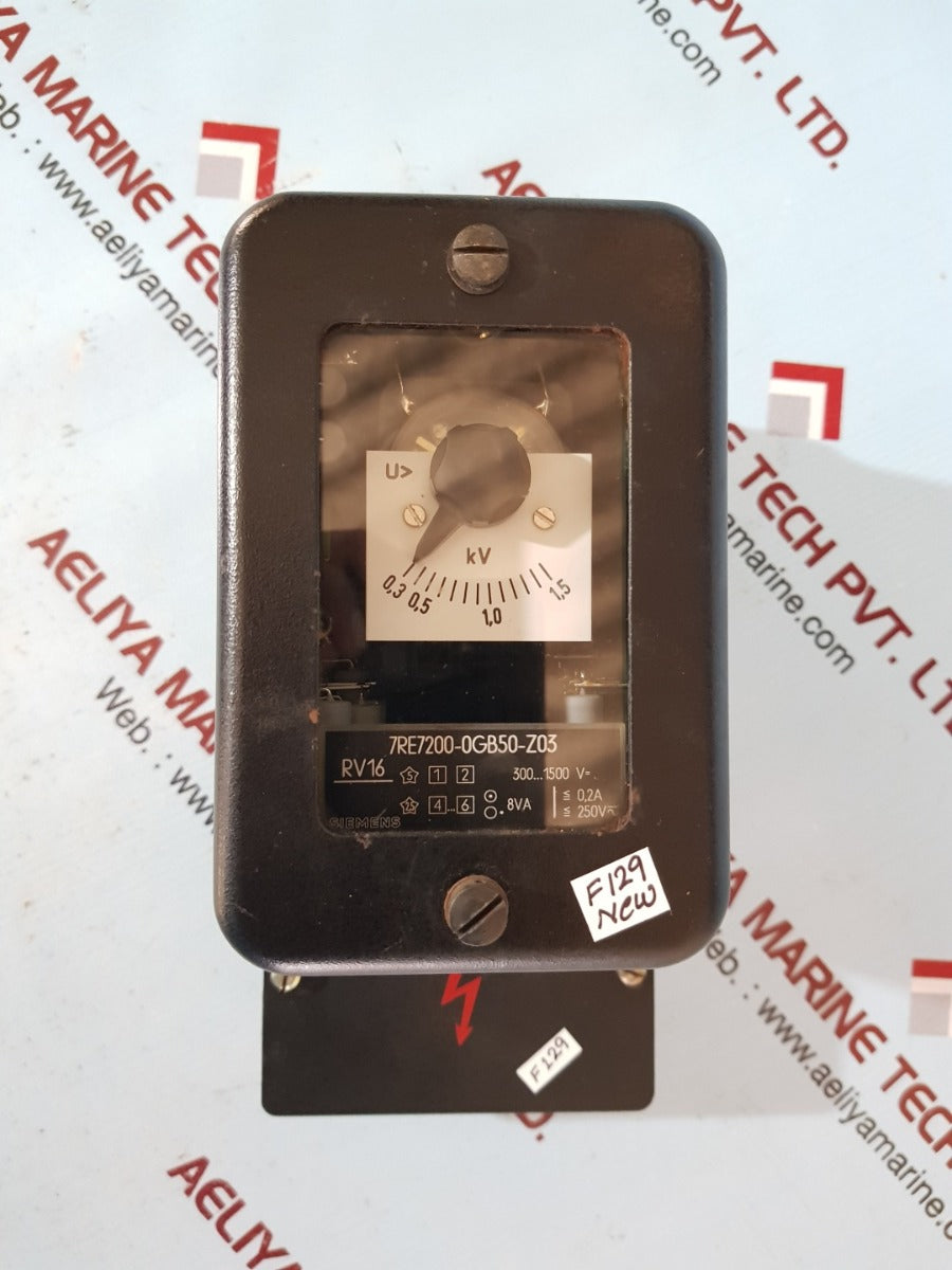 Siemens rv16 circuit breaker 7re7200-0gb50-z03