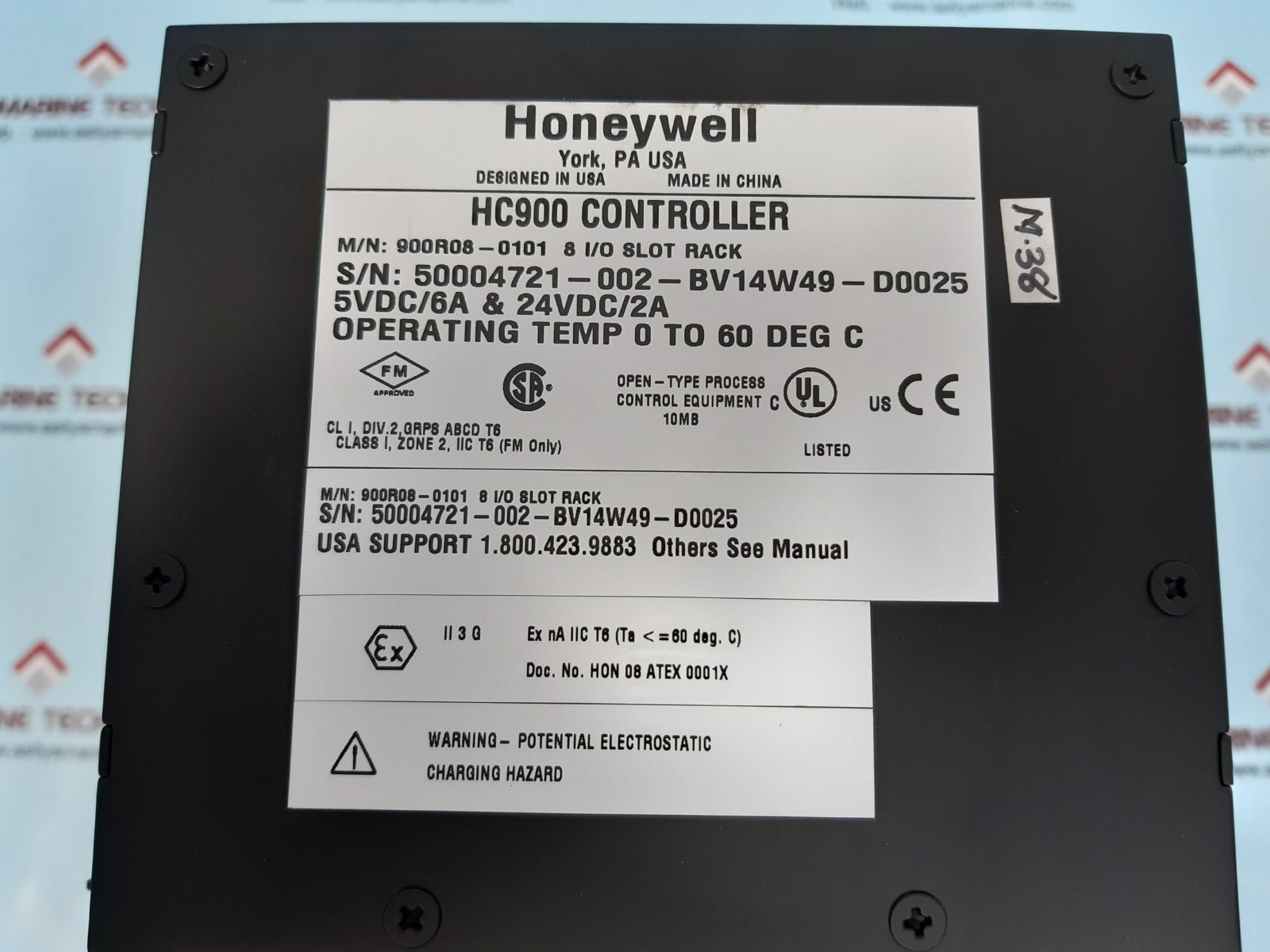 Honeywell 900r08-0101  8 i/o slot rack controller