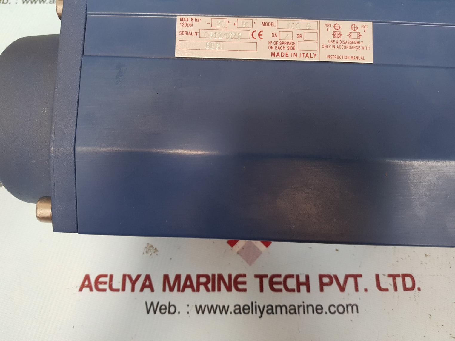 Besi 100 g max 8bar 120 psi -20º+80º