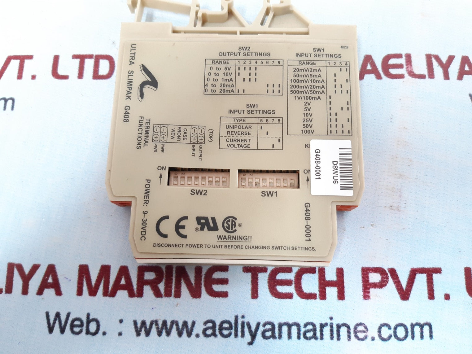 Ultra slimpak g408-0001 signal conditioner isolator