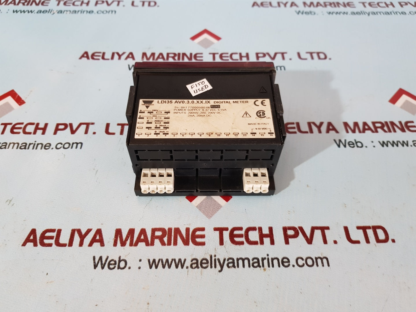 Carlo gavazzi ldi35 av0.3.0.xx.ix digital panel meter