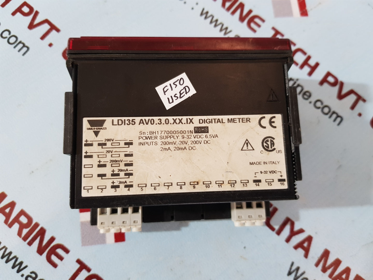 Carlo gavazzi ldi35 av0.3.0.xx.ix digital panel meter