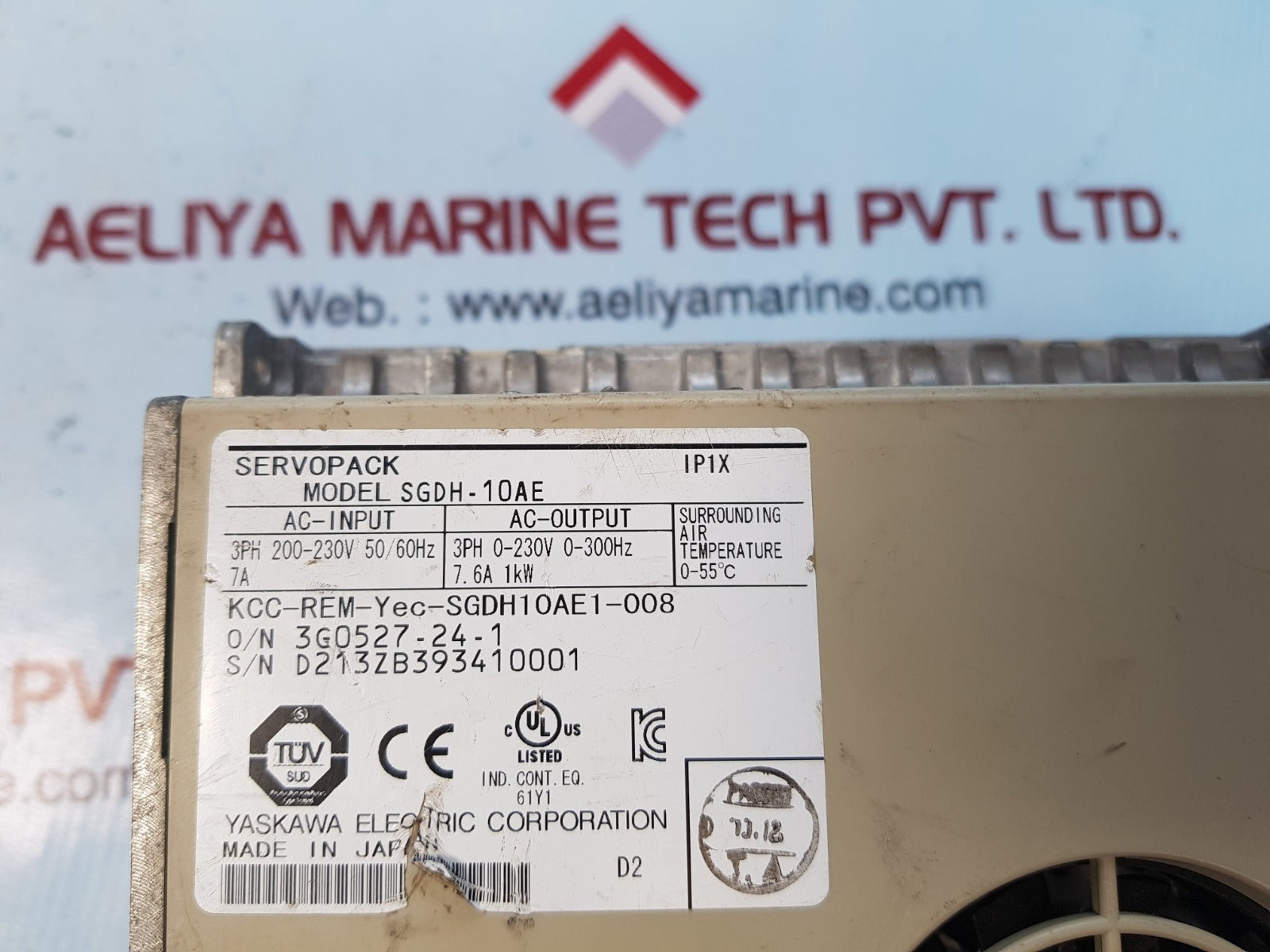 Yaskawa electric sgdh-10ae servopack