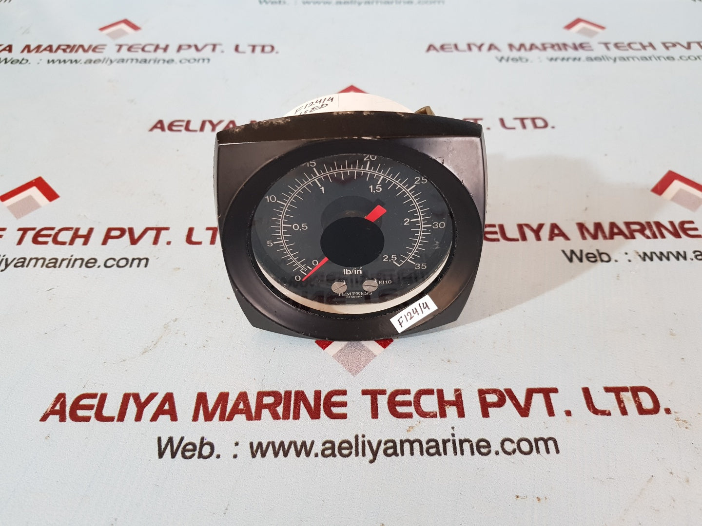 Tempress lb/in2 kl.1.0 pressur gauge