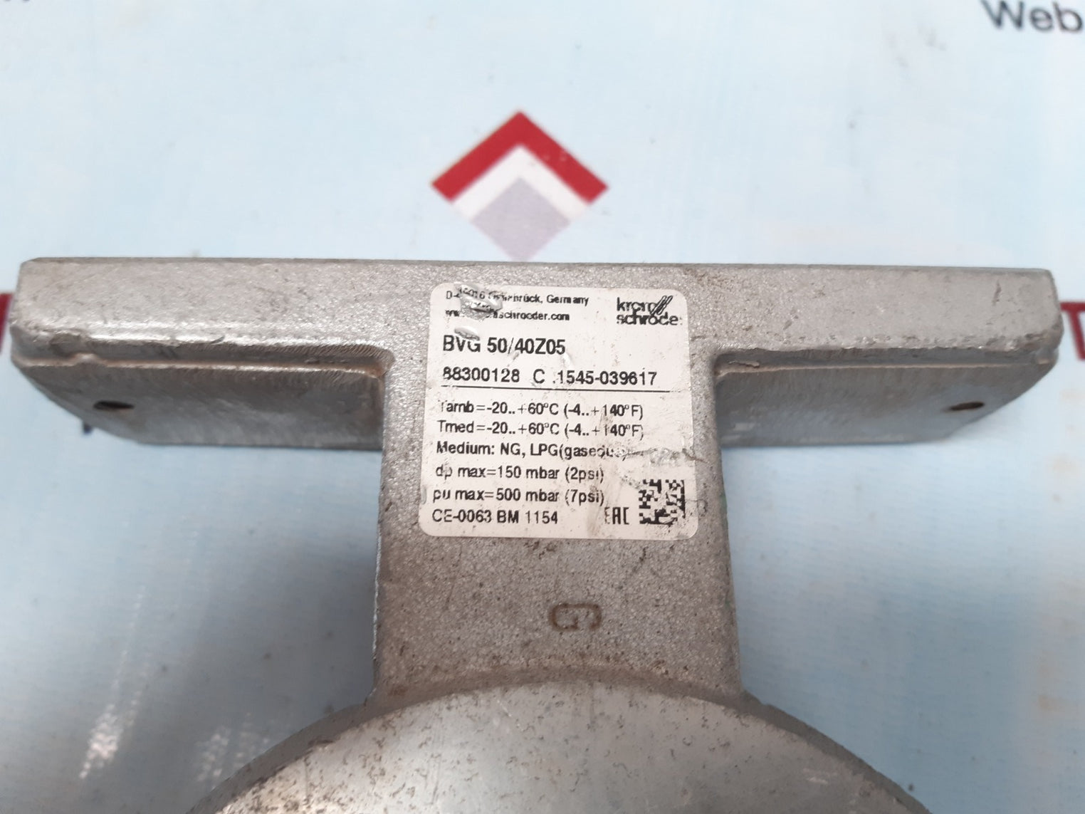 Krom schroder bvg 50/40z05 butterfly valve