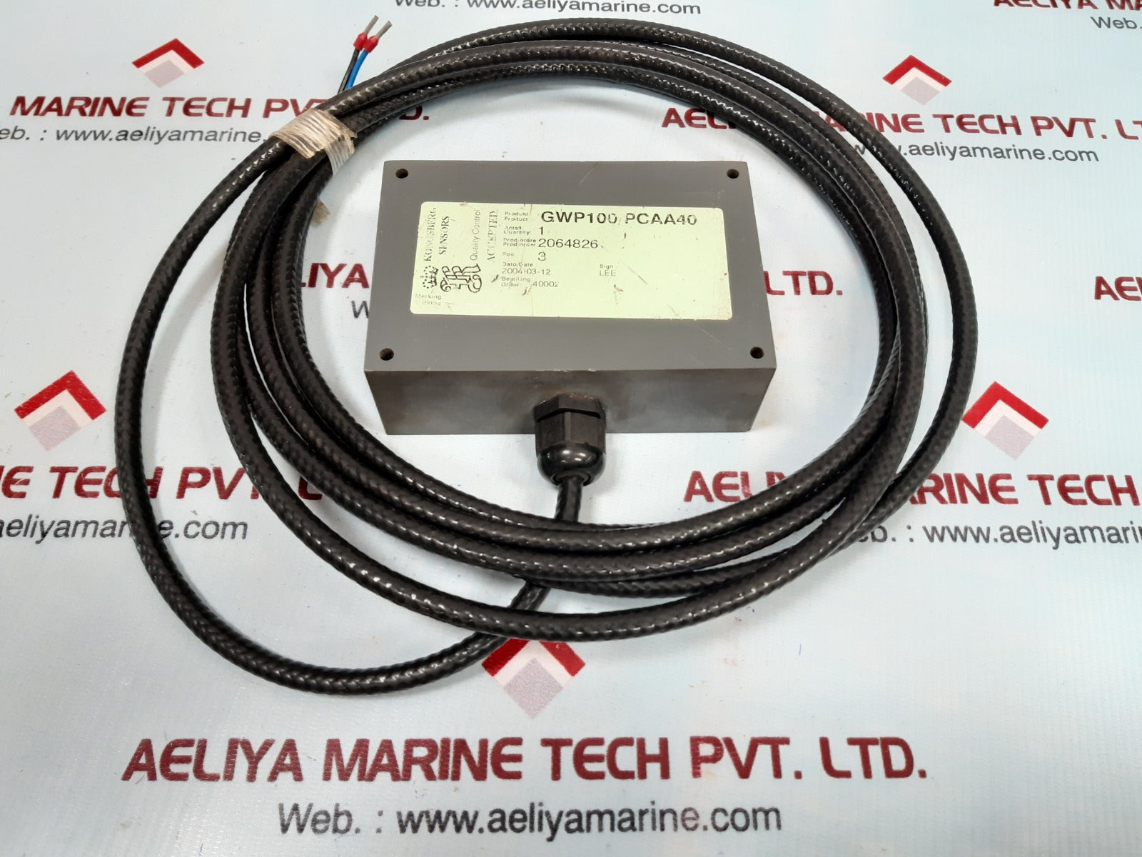 Kongsberg gwp100/pcaa40 sensors 