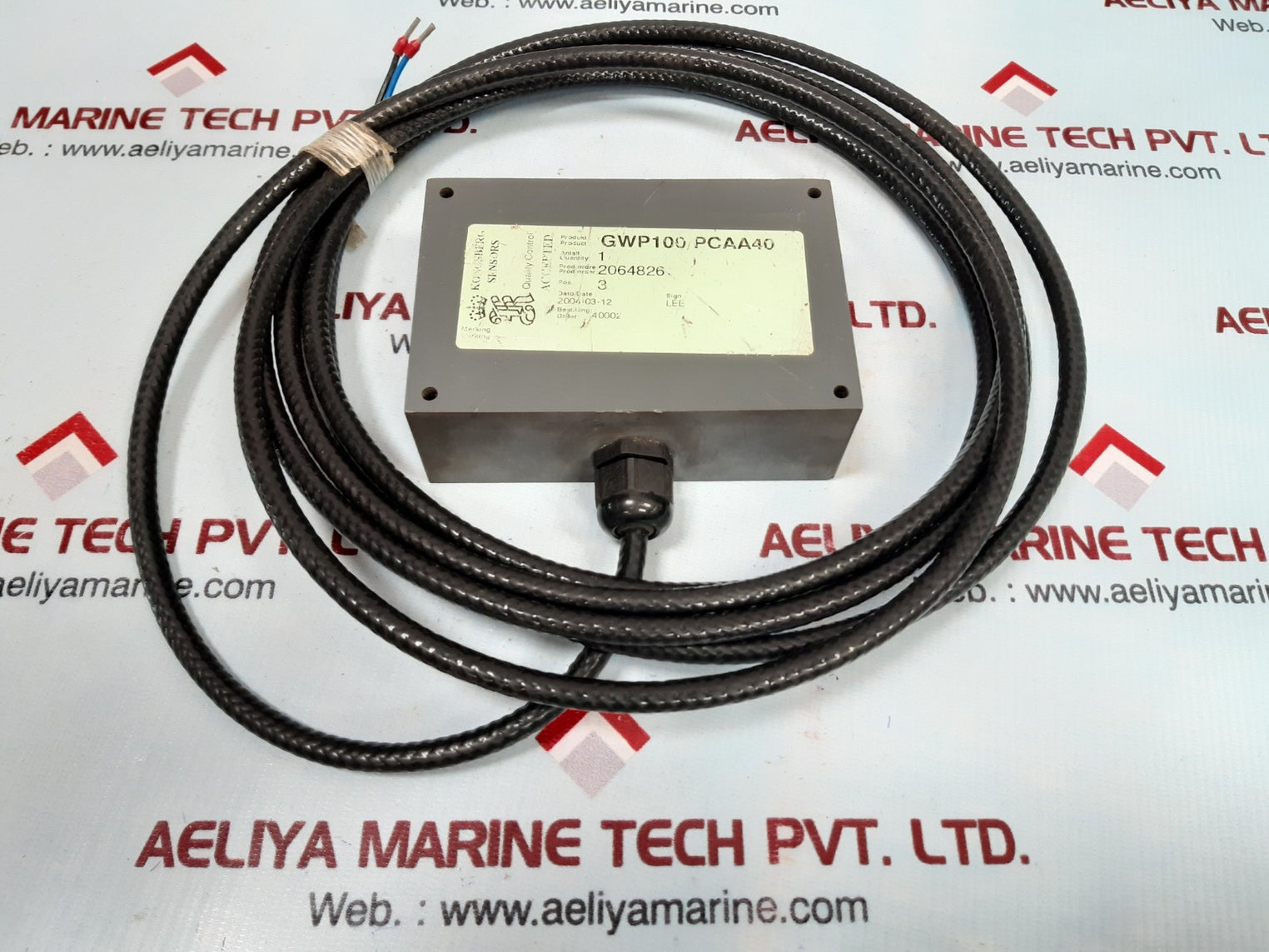 Kongsberg gwp100/pcaa40 sensors 