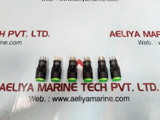 Set of 6x Omron a3ct-7021 lighted pushbutton switch