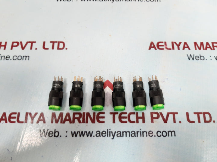 Set of 6x Omron a3ct-7021 lighted pushbutton switch