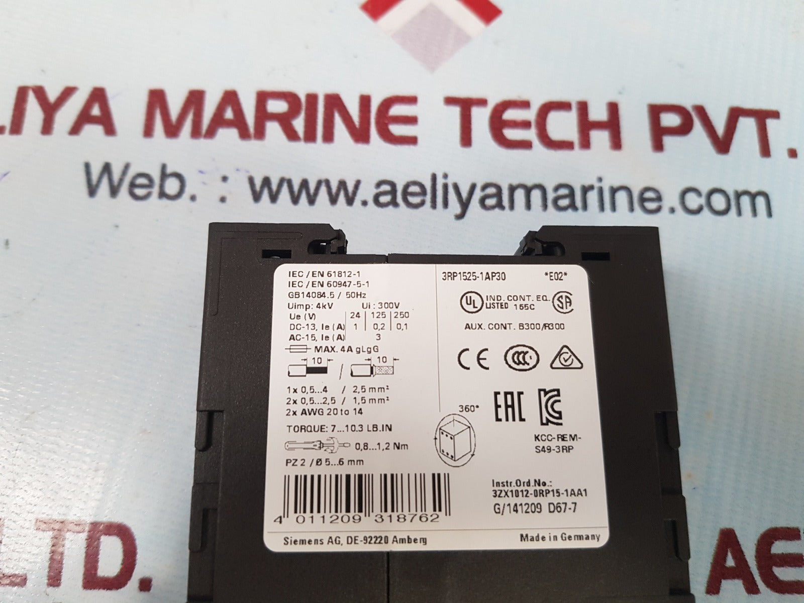 Siemens 3rp1525-1ap30 time relay 