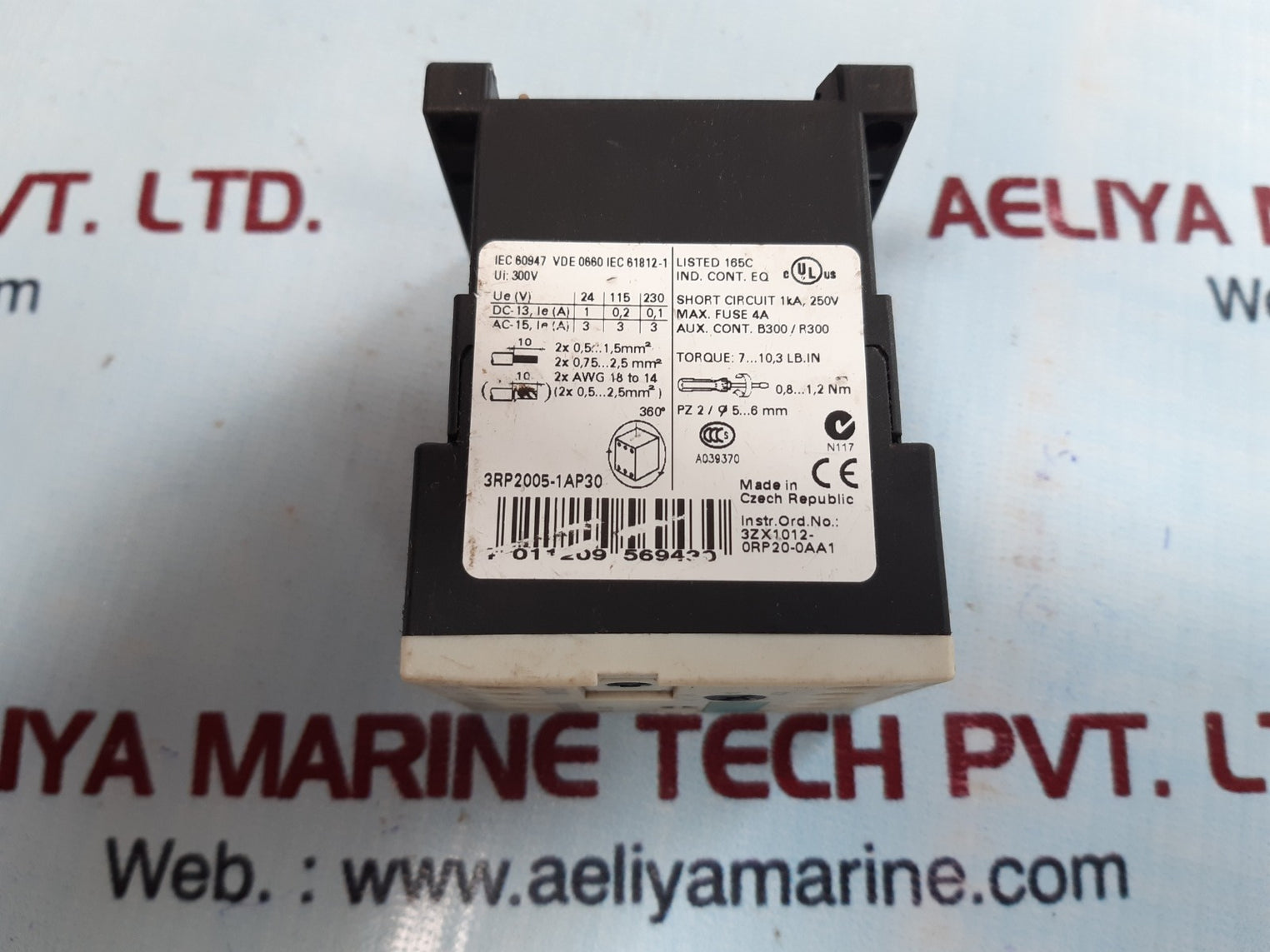 Siemens 3rp2005-1ap30 ac 200-240v time relay