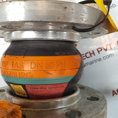 Stenflex/gummi-kompensator as dn 80 pn 16 rubber compensator