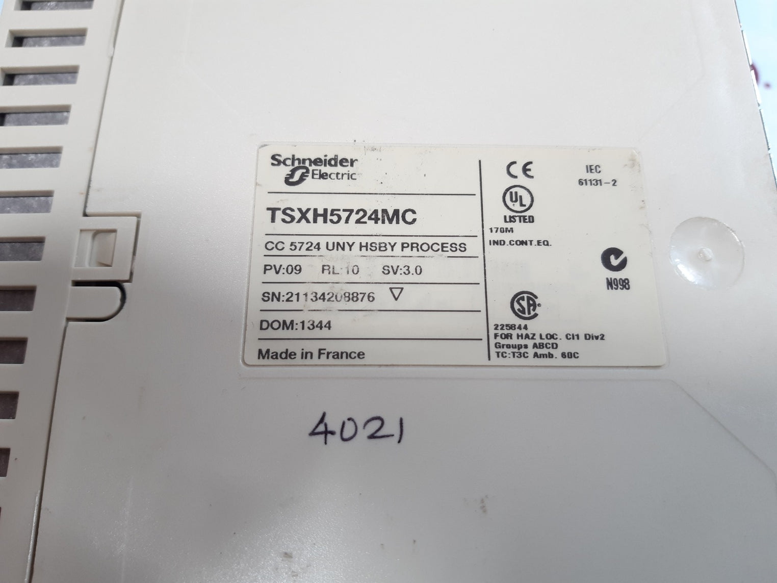 Schneider electric tsx h57 24 module processor tsxh5724mc