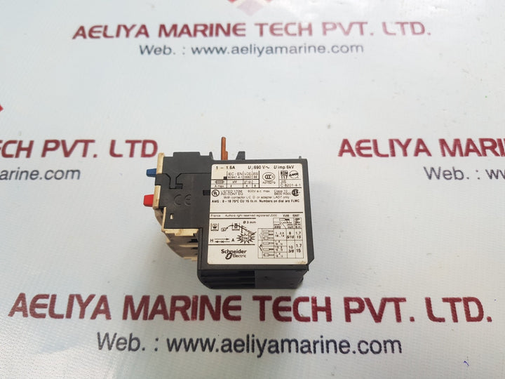 Schneider electric/telemecanique lrd 06 overload relay 
