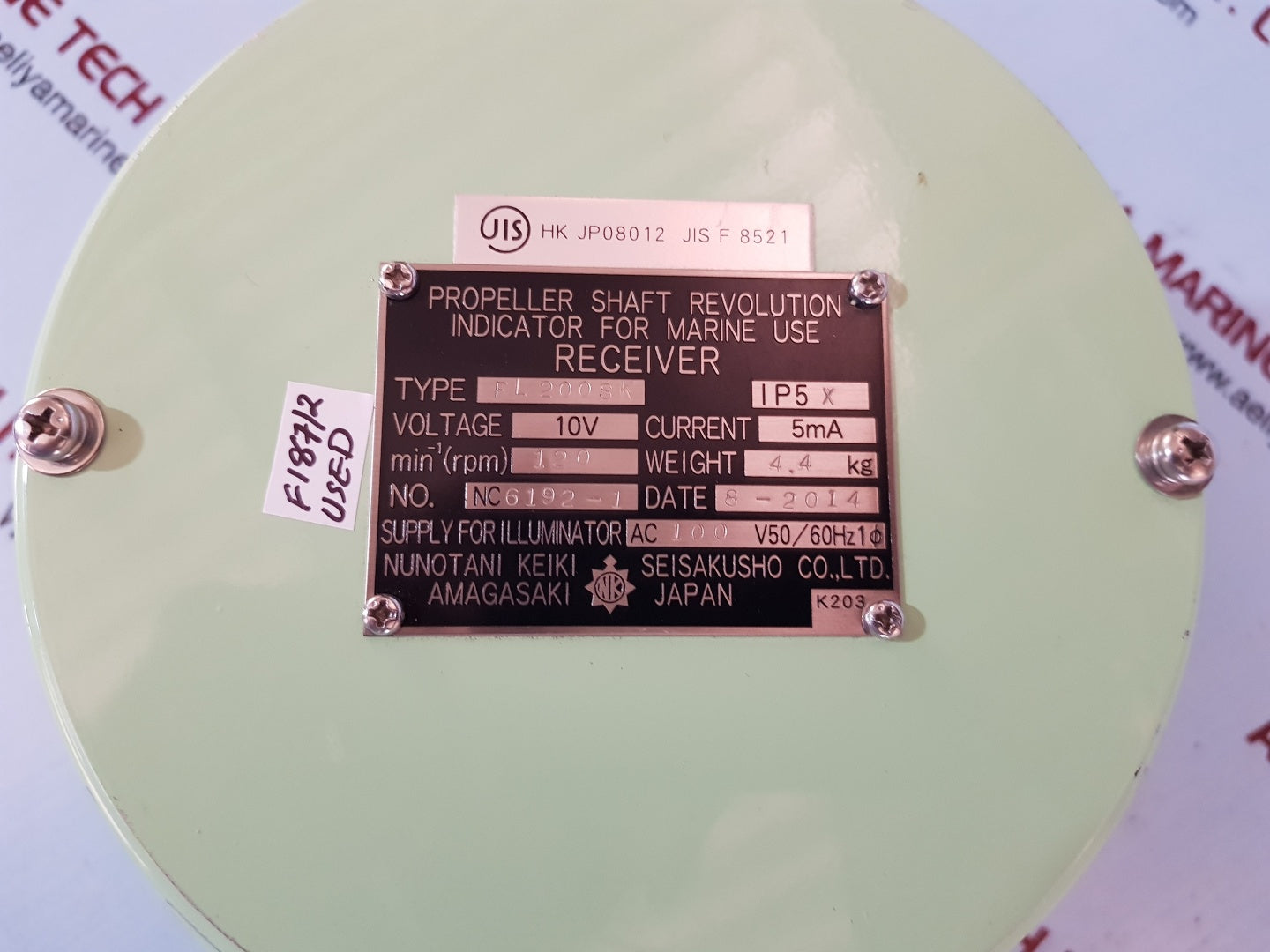 Nunotani keiki fl200sk propeller shaft revolution indicator