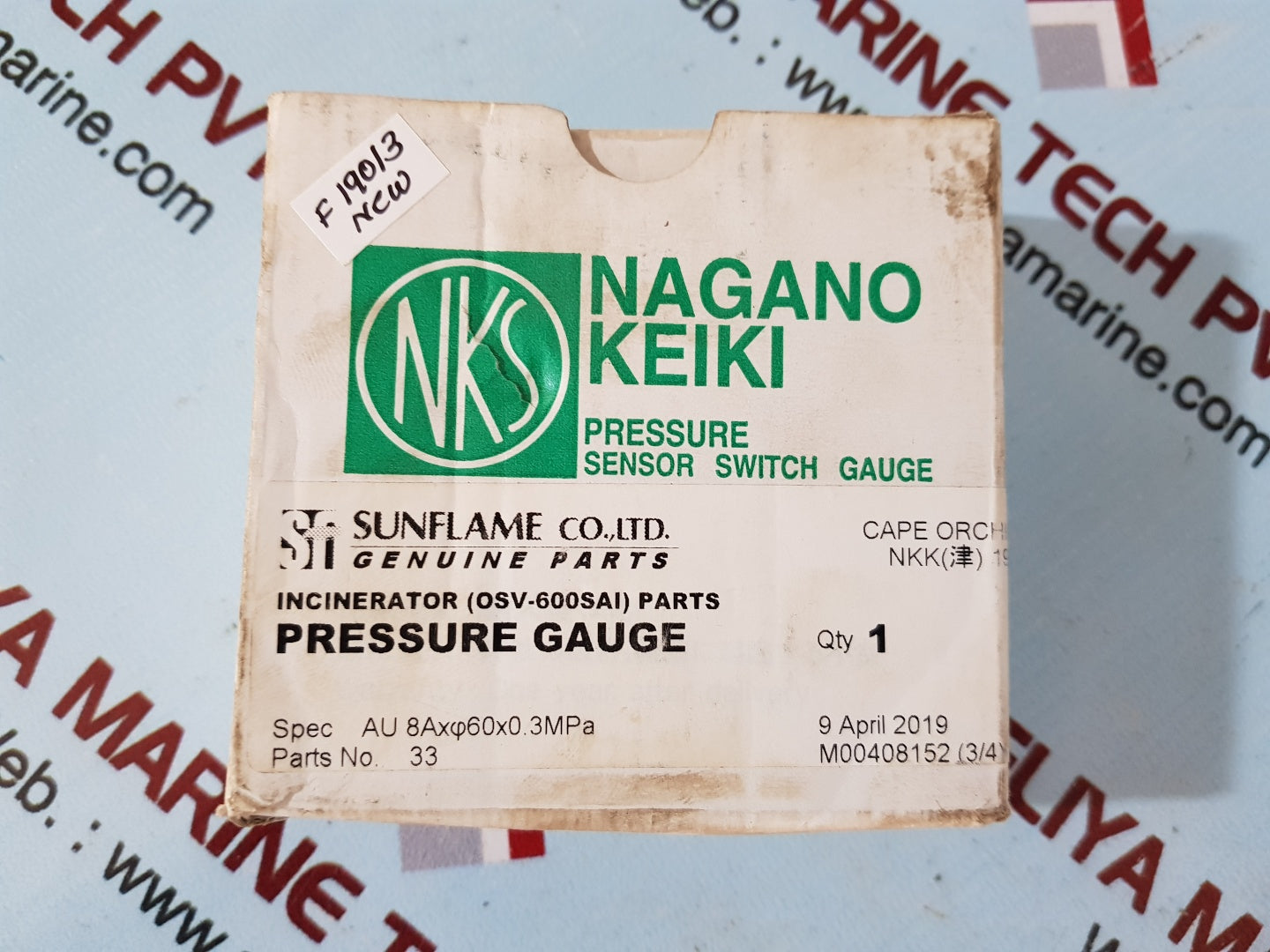 Nagano keiki gv50-123 pressure sensor switch gauge
