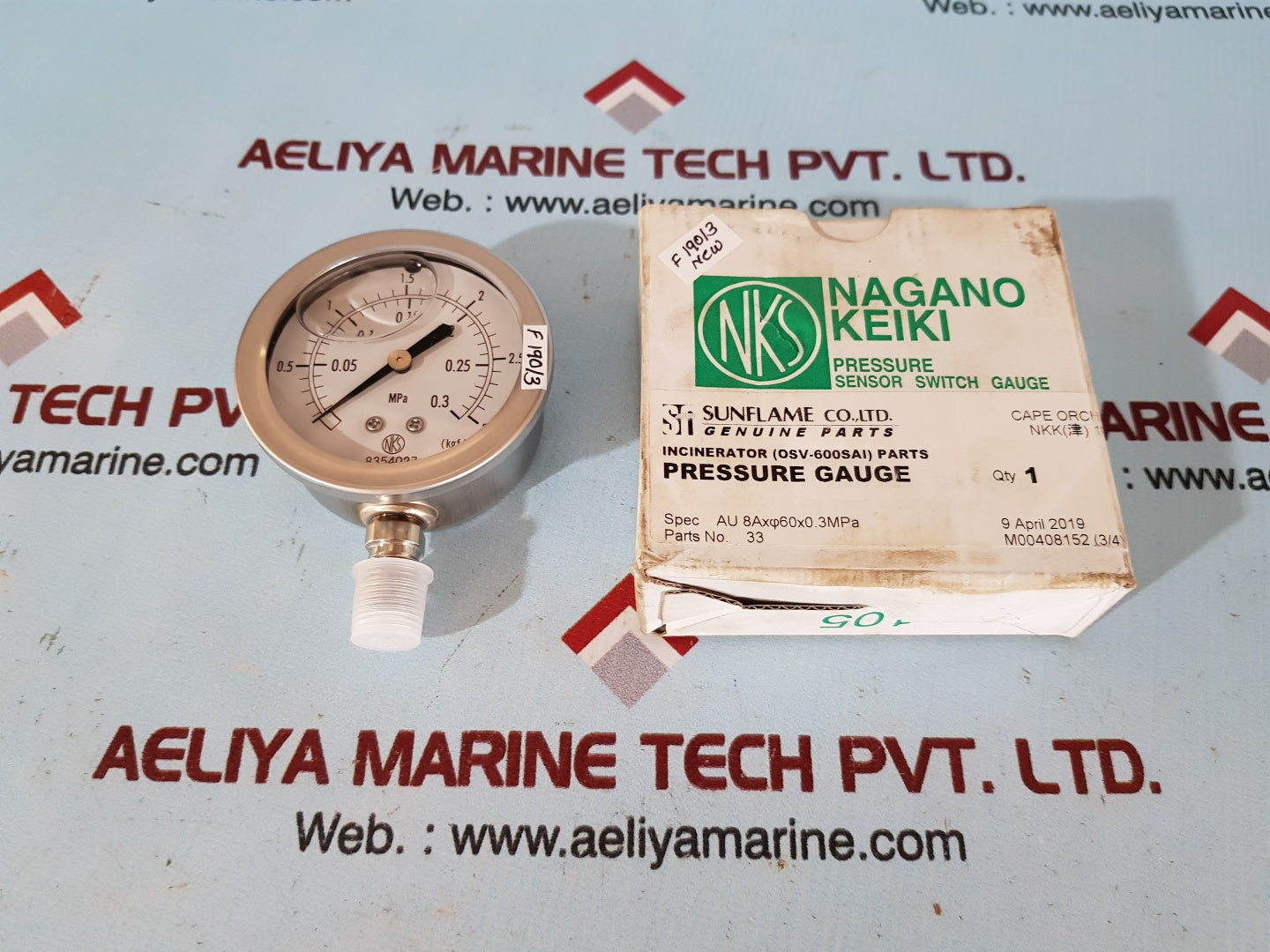 Nagano keiki gv50-123 pressure sensor switch gauge