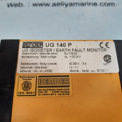 Bender ug 140 p isolation monitor