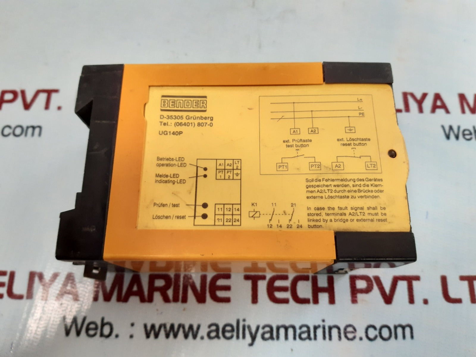 Bender ug 140 p isolation monitor