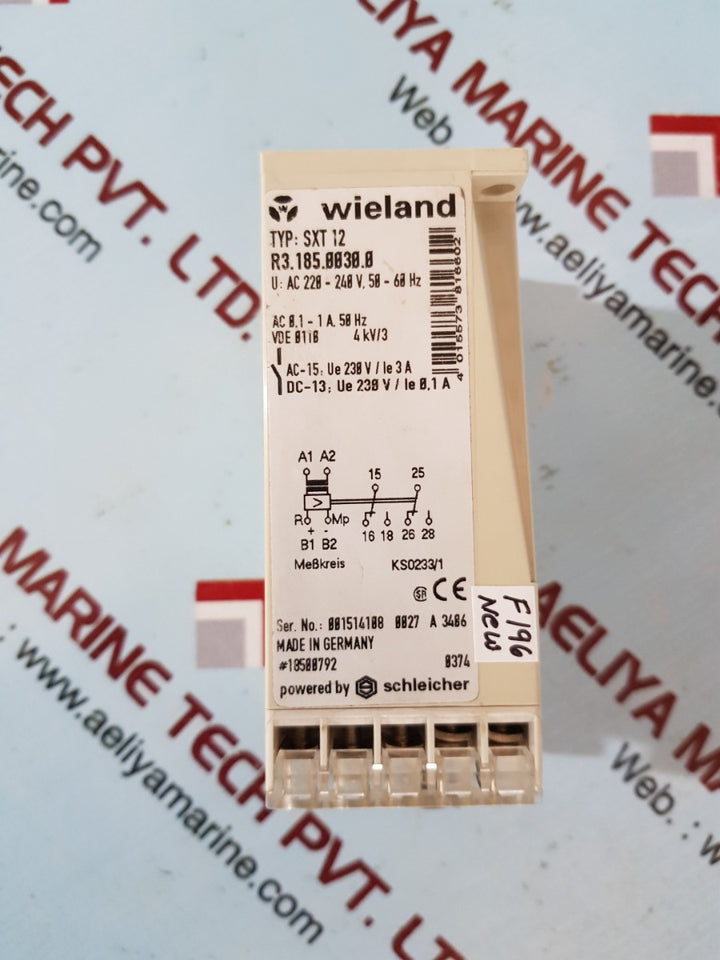 Wieland sxt 12 current monitor relay r3.185.0030.0