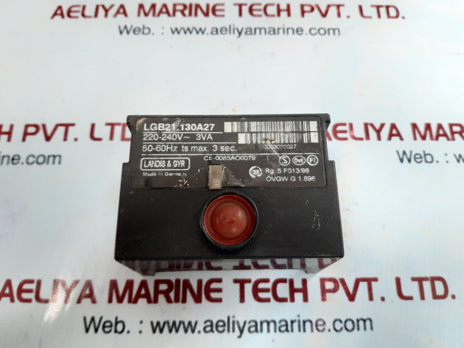 Landis & gyr lgb21.130a27 burner control box 220-240v~