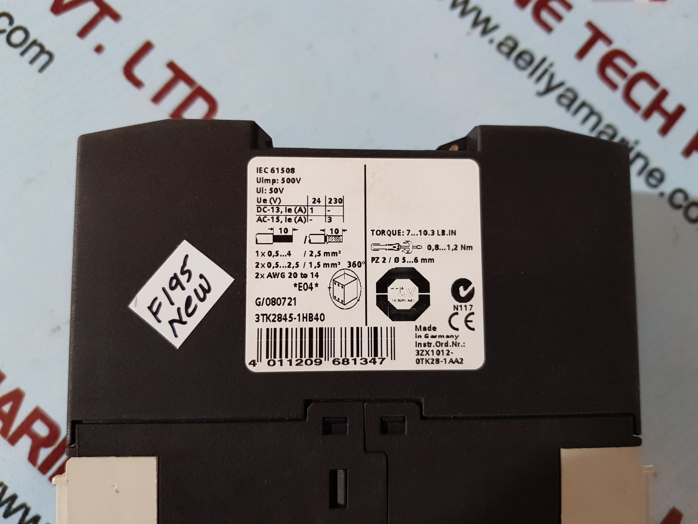 Siemens 3tk28451hb40 sirius safety relay