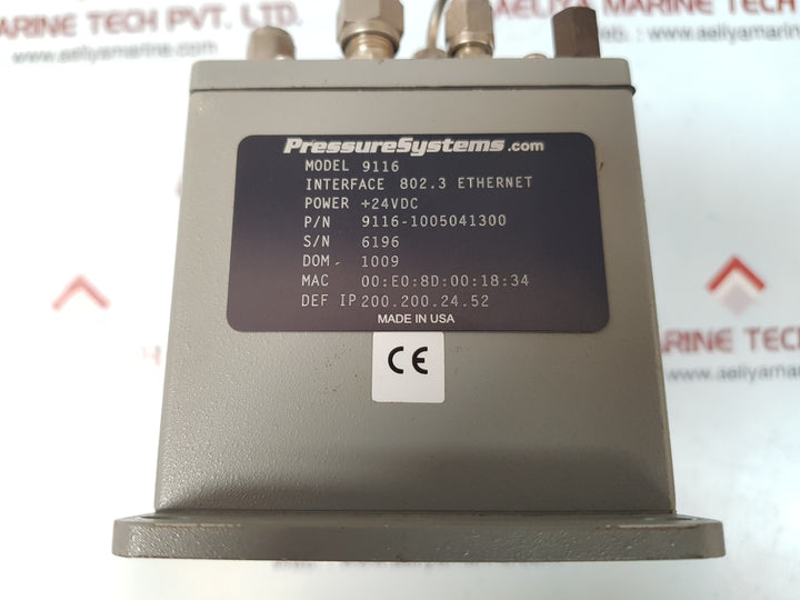 Pressure systems netscanner 9116 scanner 100psi