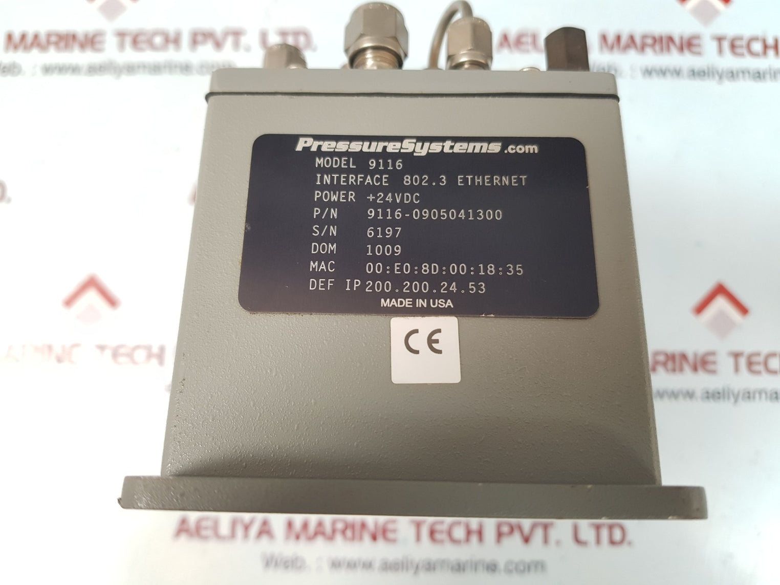 Pressure systems netscanner 9116 scanner 9116-1205041300