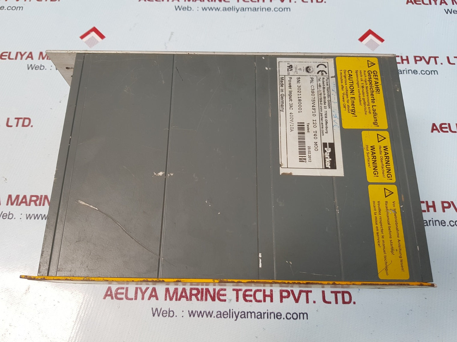 Parker c3s075v4f10 compax3 drive 400v/10a