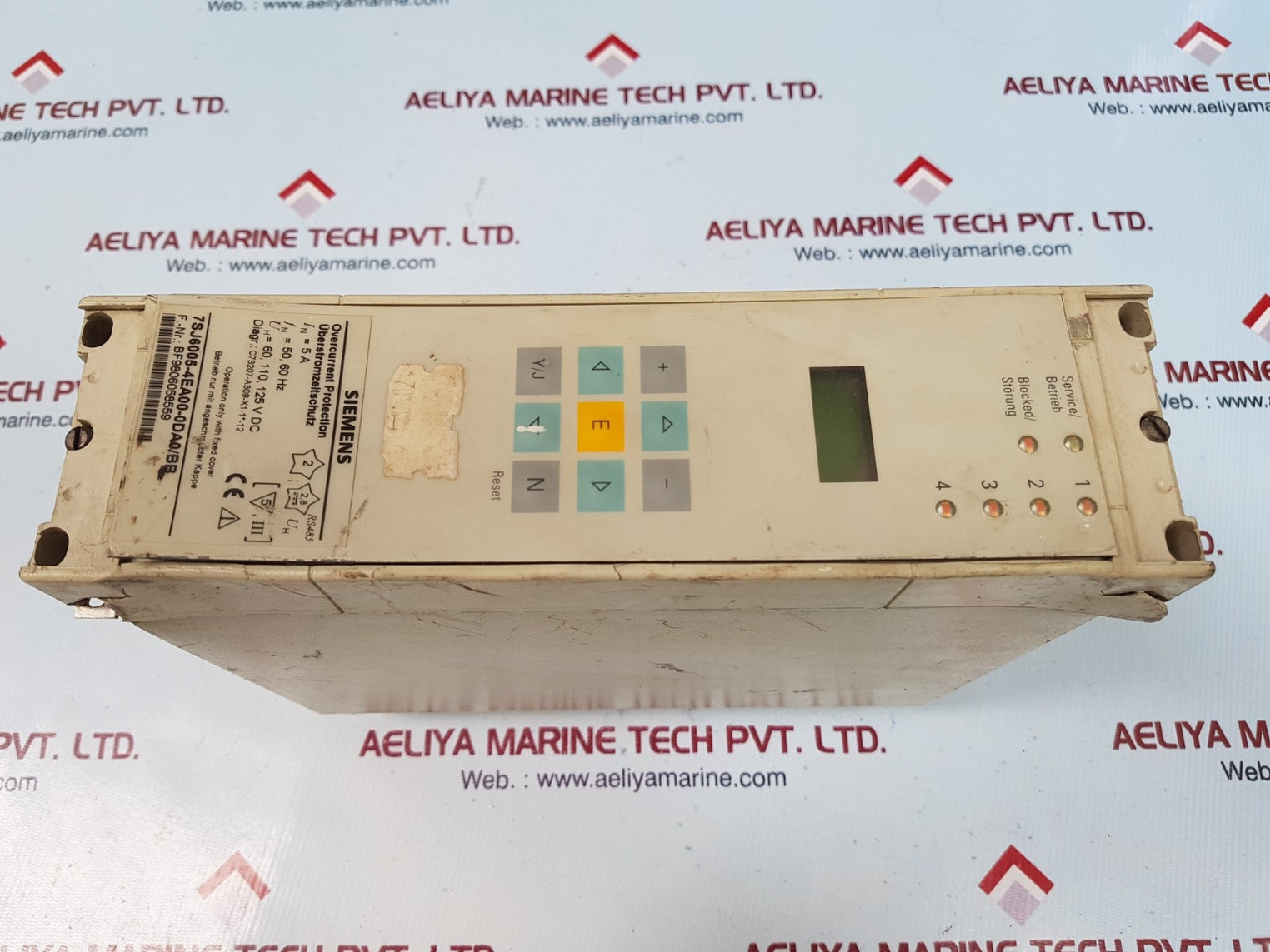 Siemens 7sj6005-4ea00-0da0 overcurrent protection relay