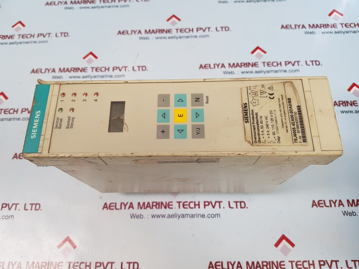 Siemens 7sj6005-4ea00-0da0 overcurrent protection relay 50,60 hz