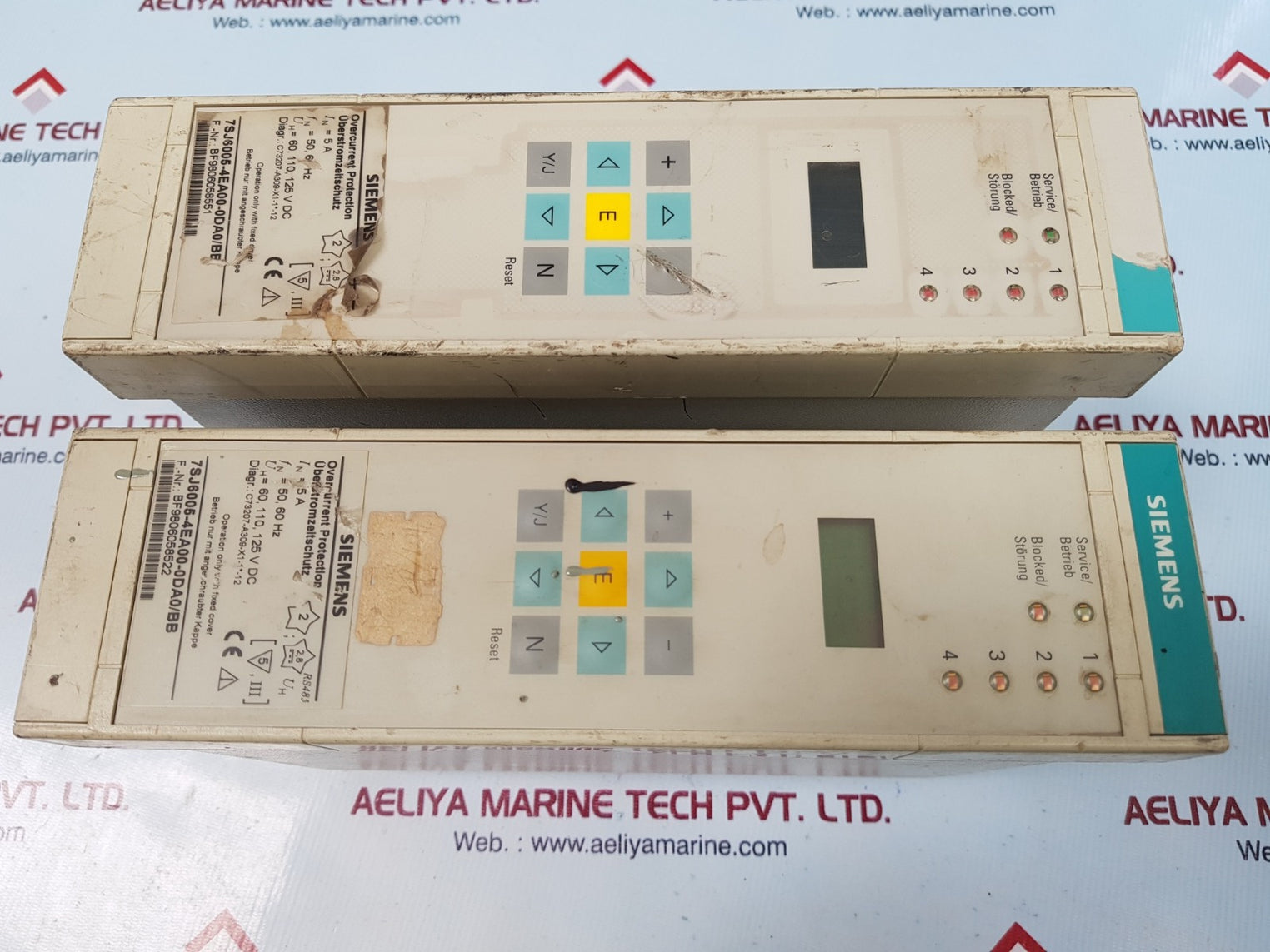 Siemens 7sj6005-4ea00-0da0/bb overcurrent protection relay