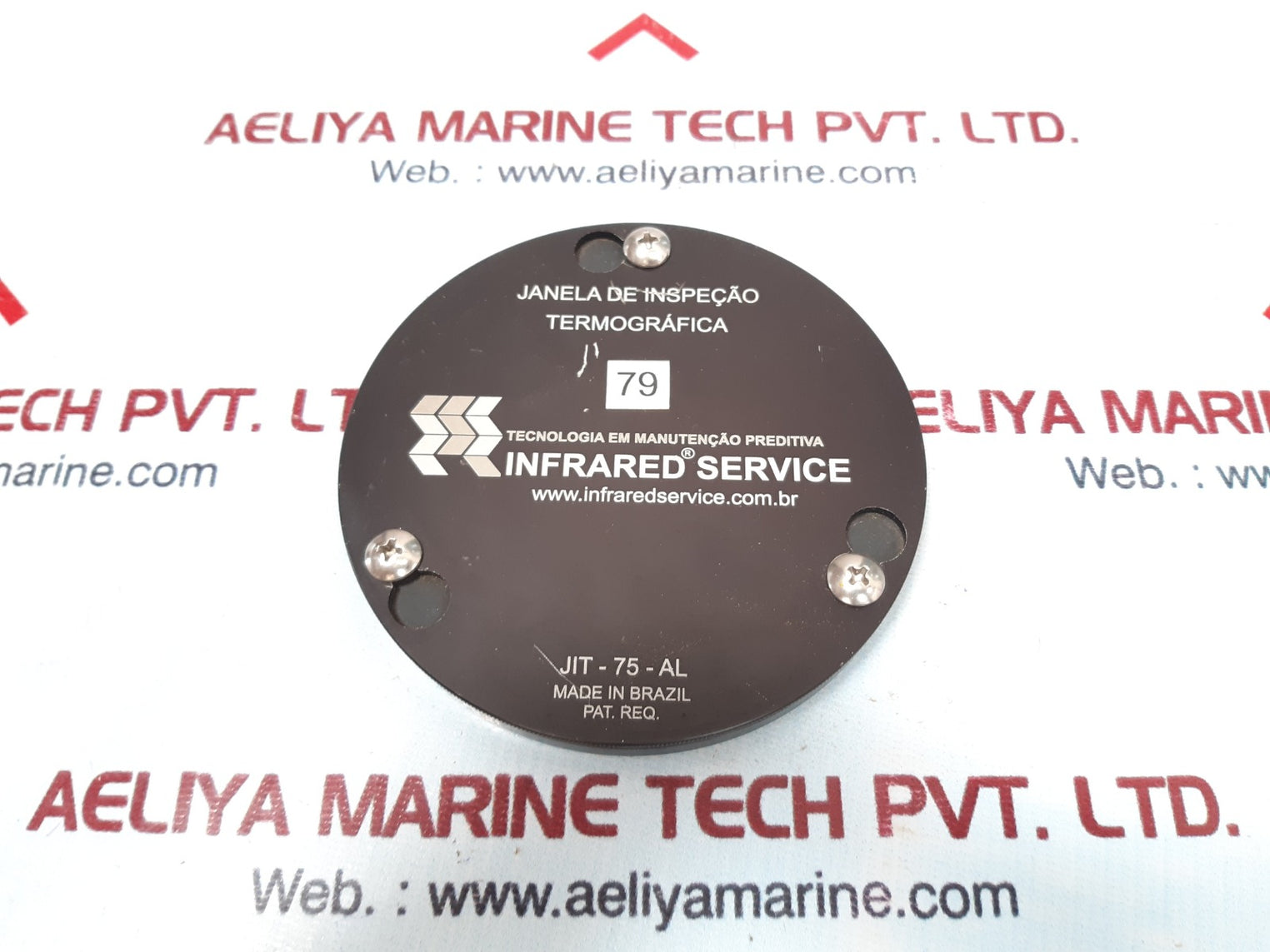 Janela de inspecao jit-75-al thermographic inspection window