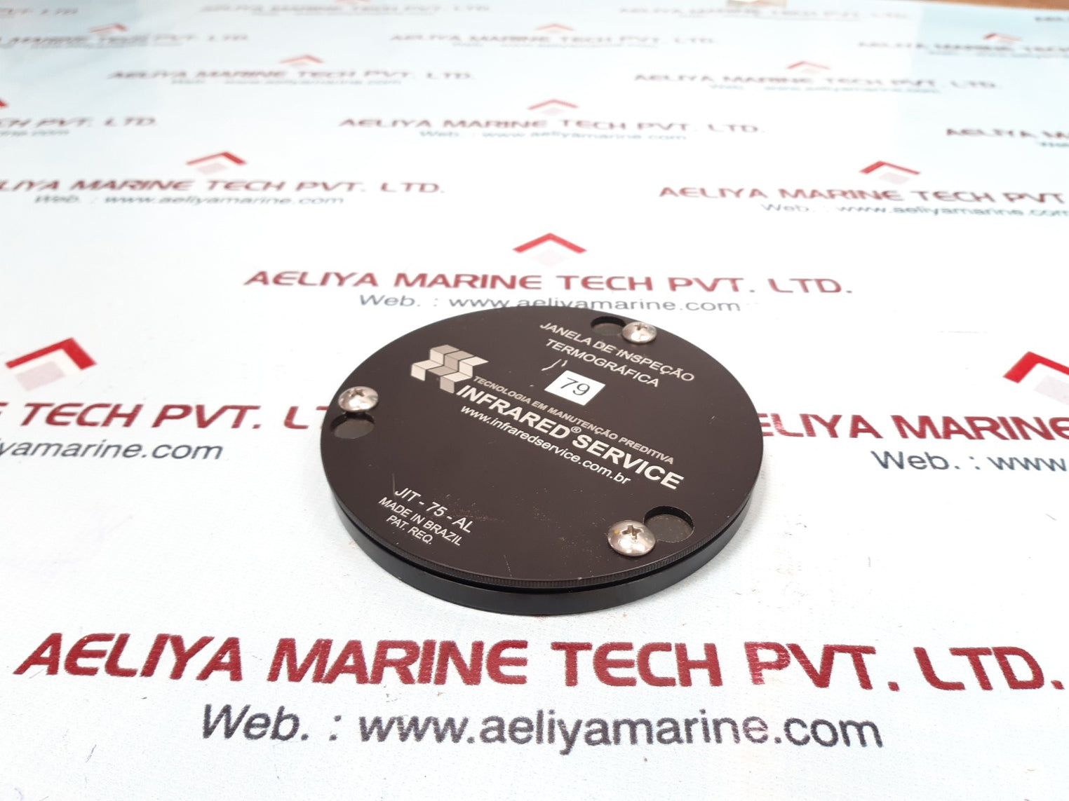 Janela de inspecao jit-75-al thermographic inspection window