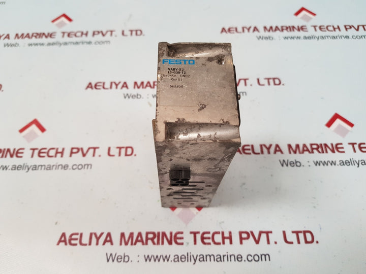 Festo vabv-s2-1s-g38-t2 manifold sub base 542458
