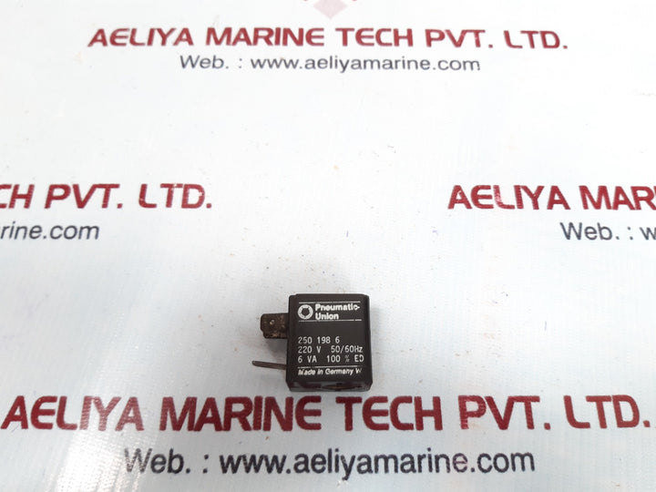 Pneumatic-union 250 198 6 solenoid coil