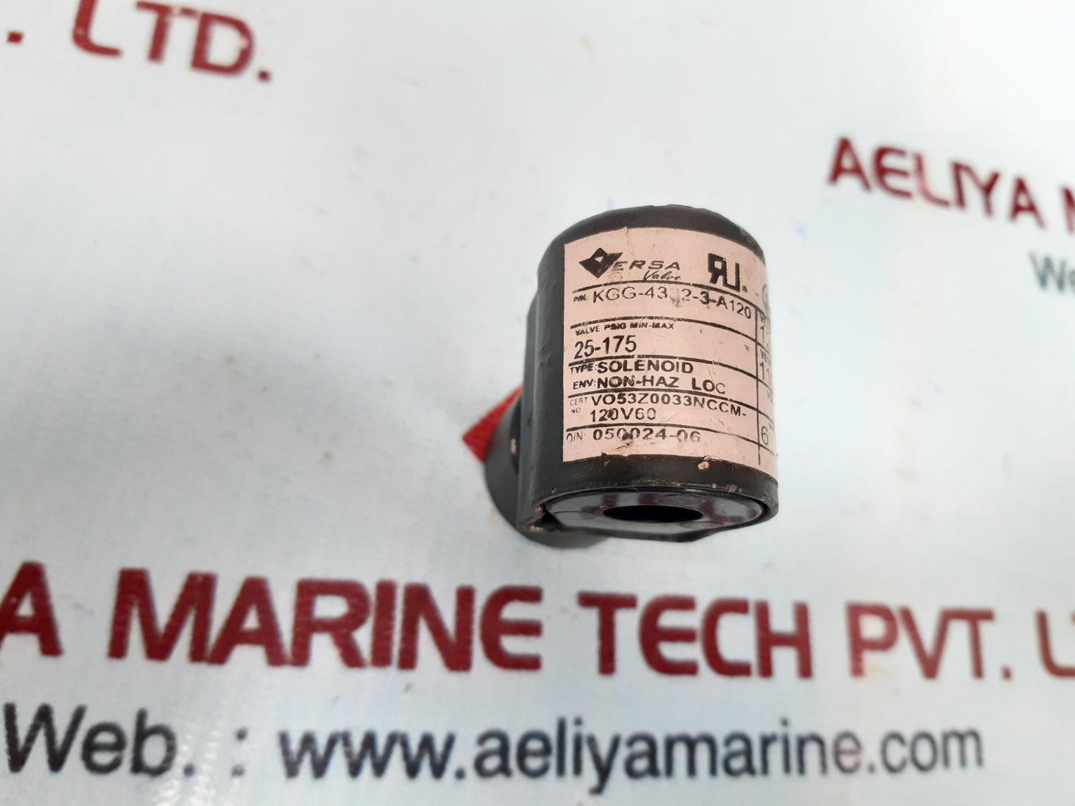 Versa kgg-4332-3-a120 solenoid coil