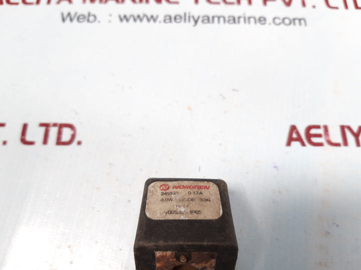 Norgren 4.0w code 33n solenoid coil 24vdc 0,17a