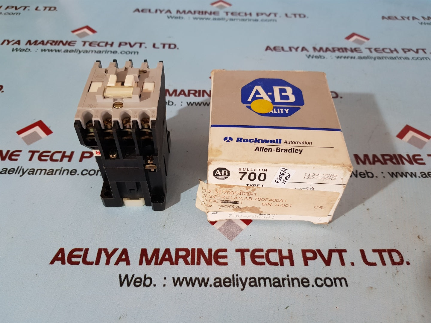 Allen-bradley 700-f400A1 Control Relay 120V-60Hz
