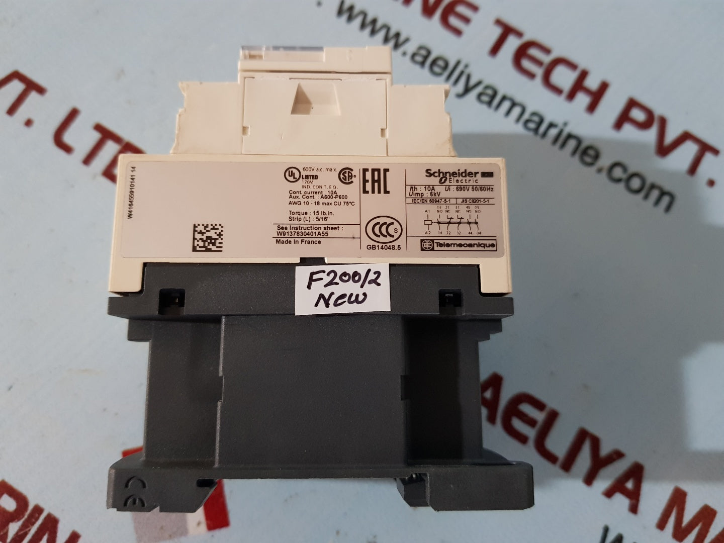 Schneider electric cad32m7 control relay 220vca-50/60hz