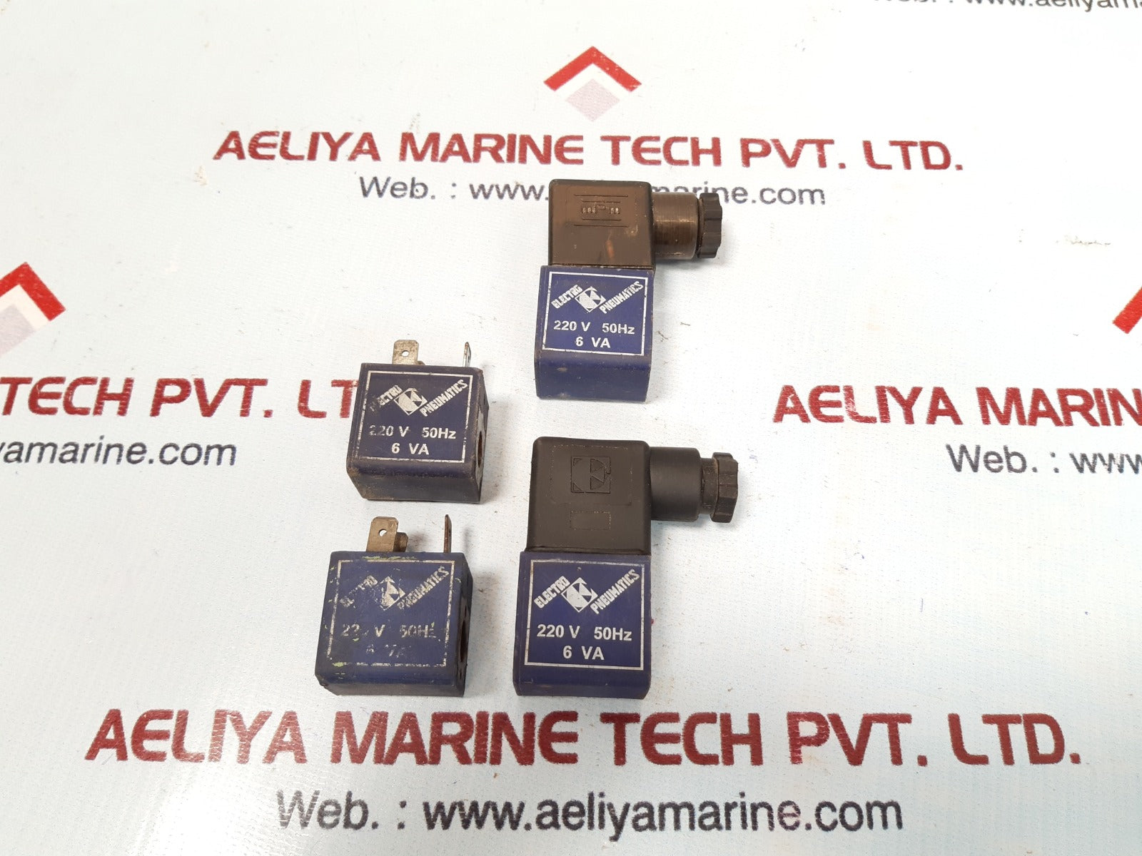Electro pneumatics 220 v 50hz solenoid valve coil 6 va
