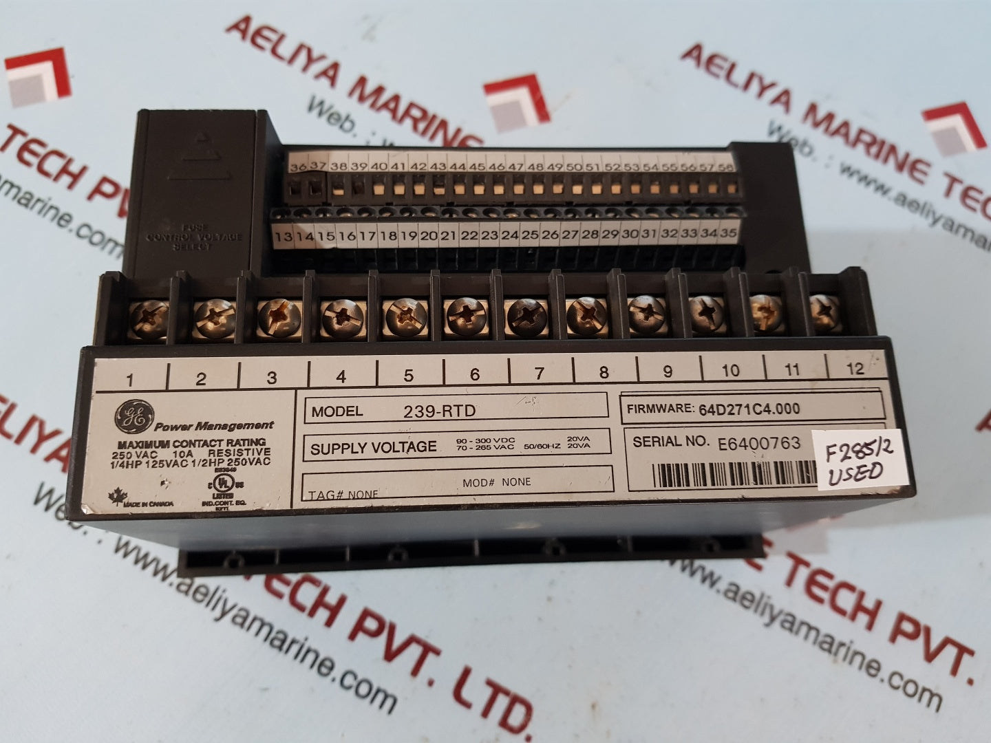 Ge multin 239-rtd motor protection relay