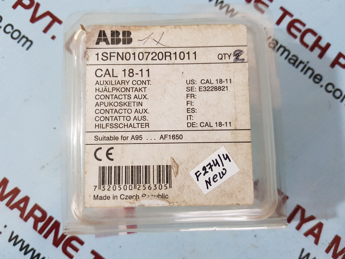 Abb cal18-11 1sfn010720r1011 auxiliary contact