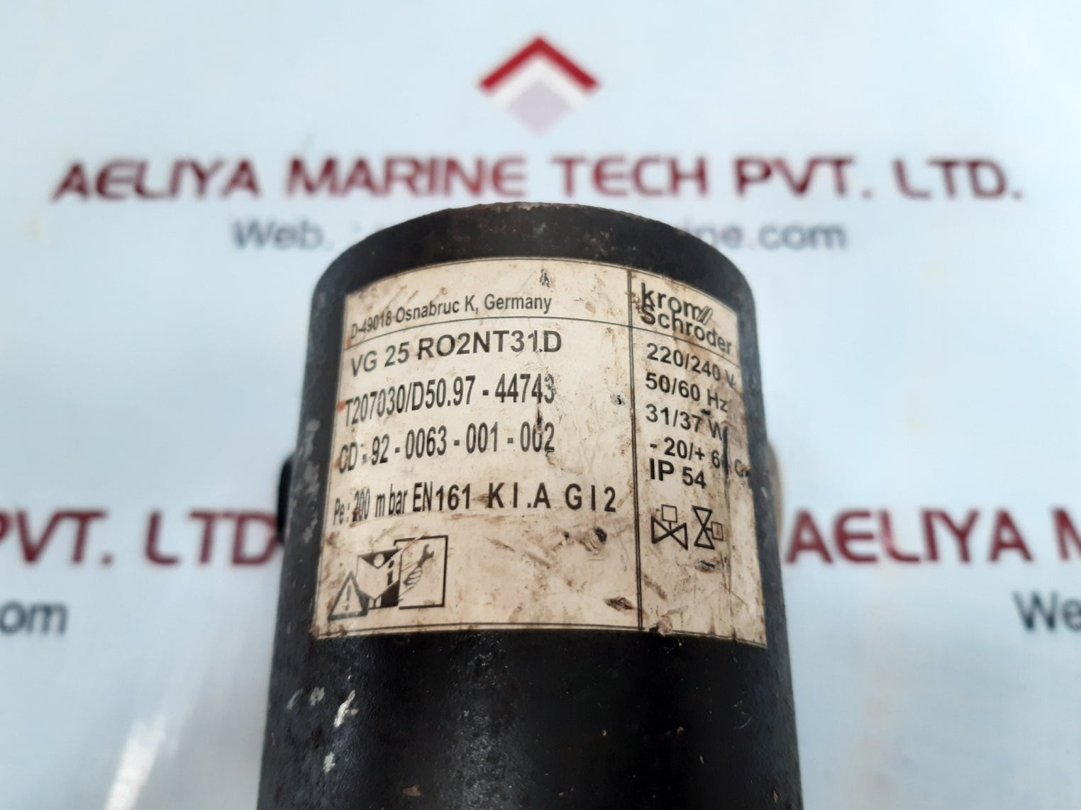 Krom schroder vg 25 ro2nt31d solenoid valve 220/240 v
