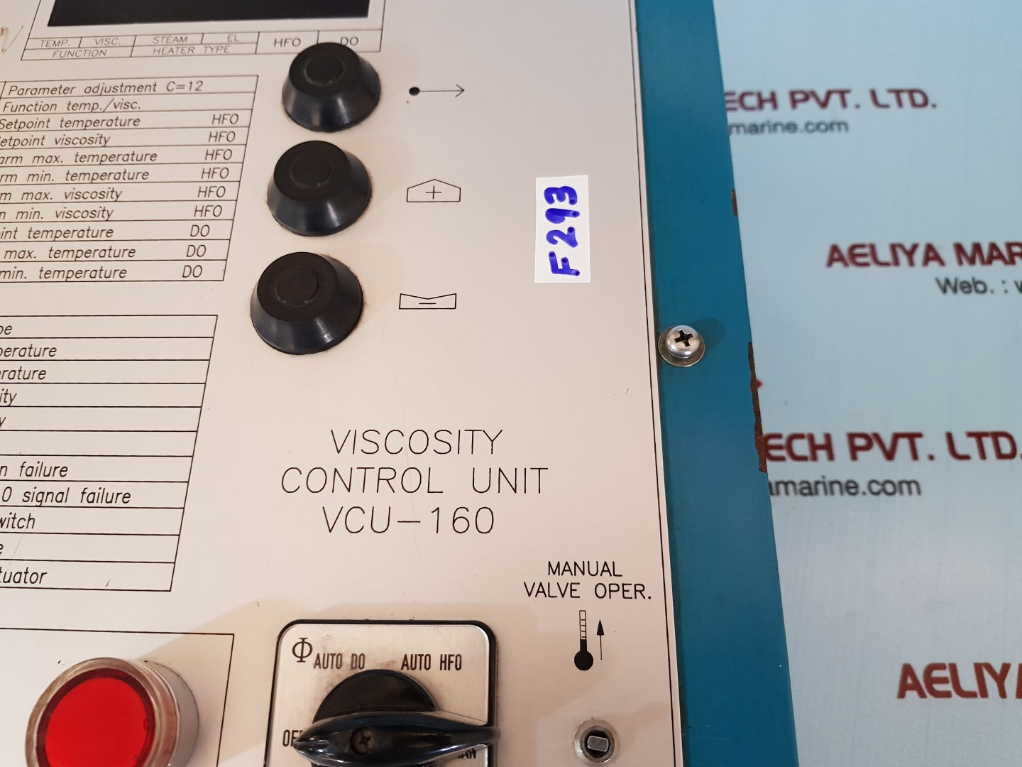 Alfa laval vcu-160 viscosity control unit