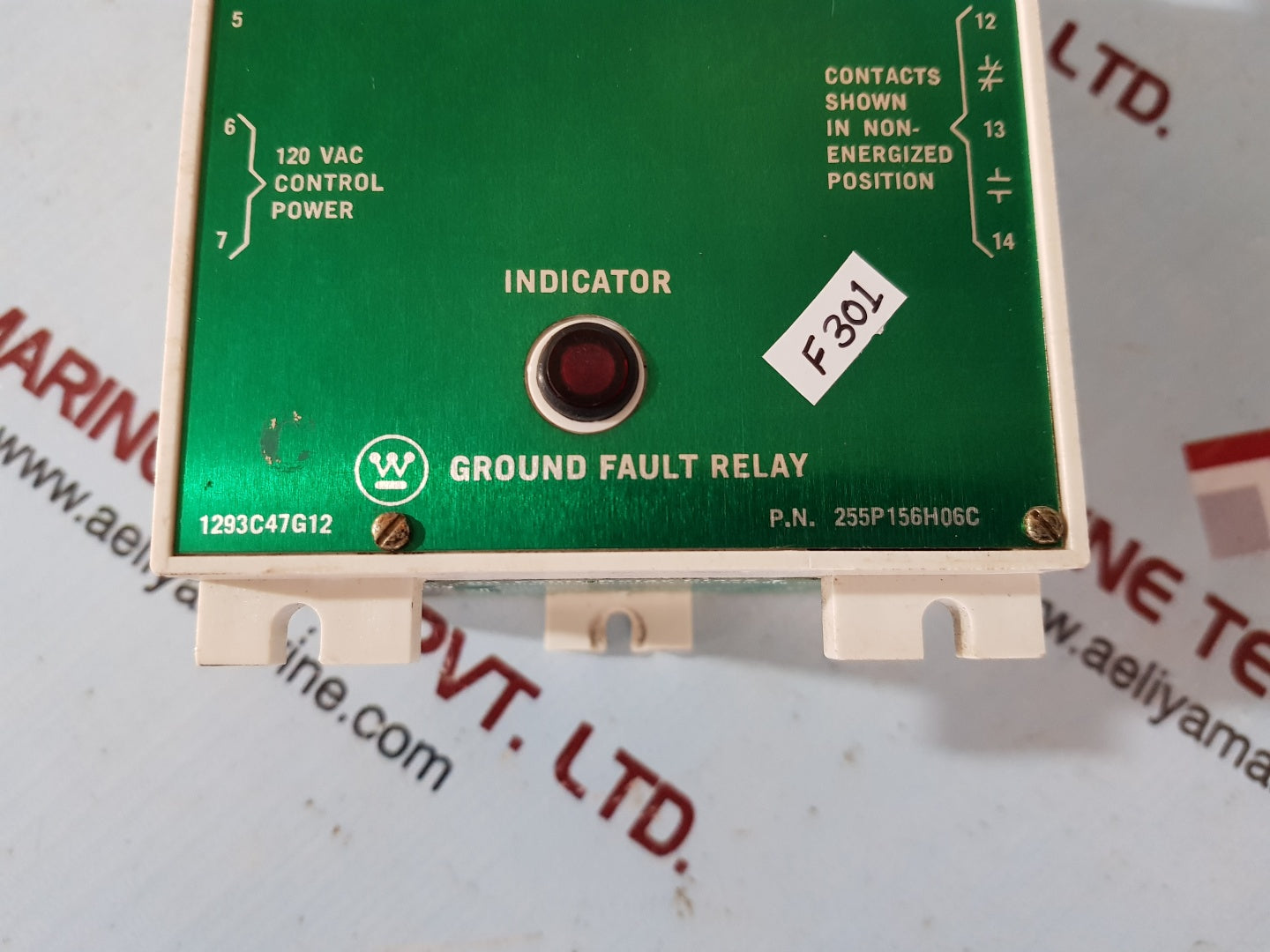 Westinghouse 1293C47G12 Ground Fault Relay 120Vac-125Amps
