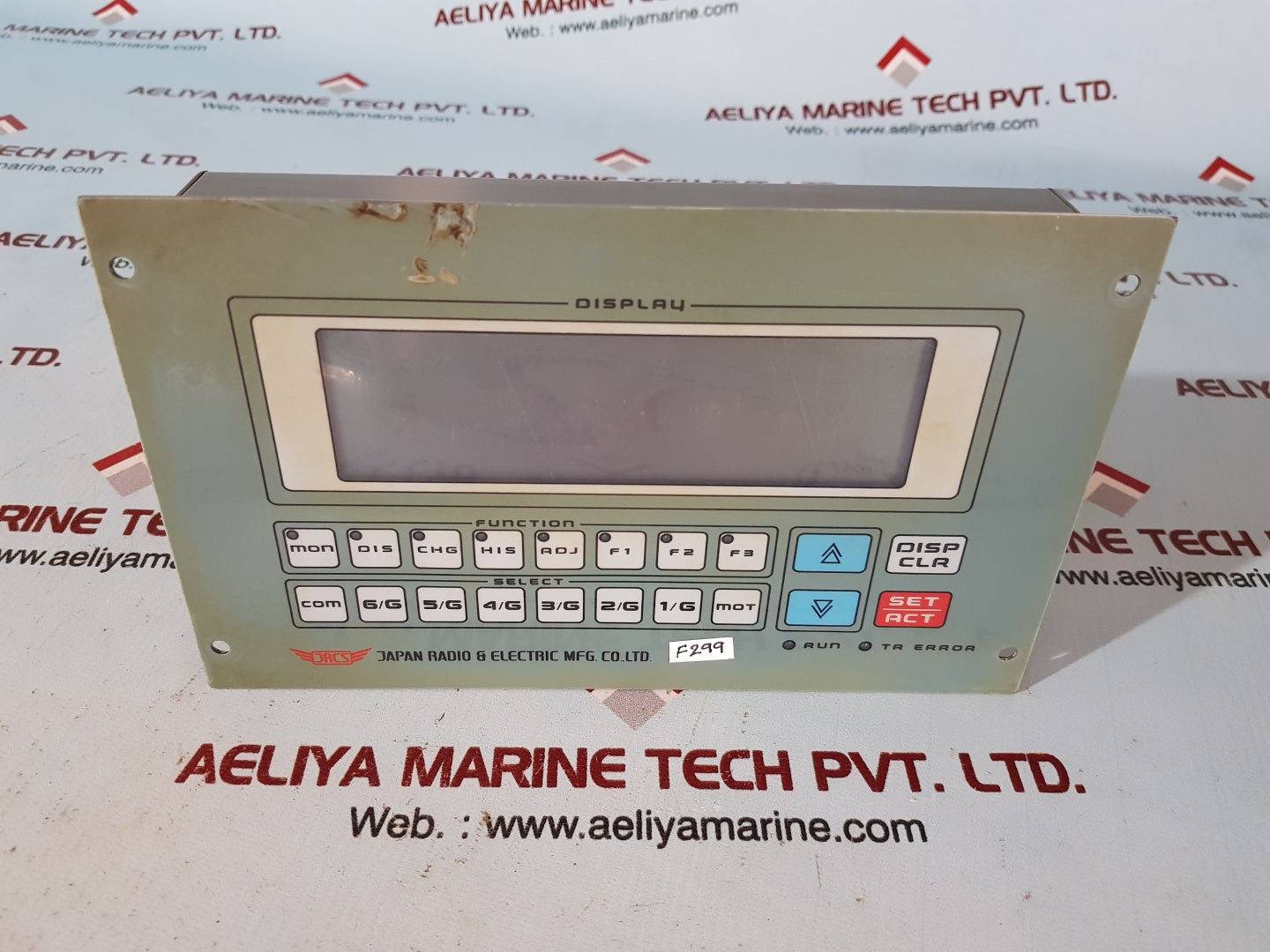 Jrcs sms-u850a-1 operation panel