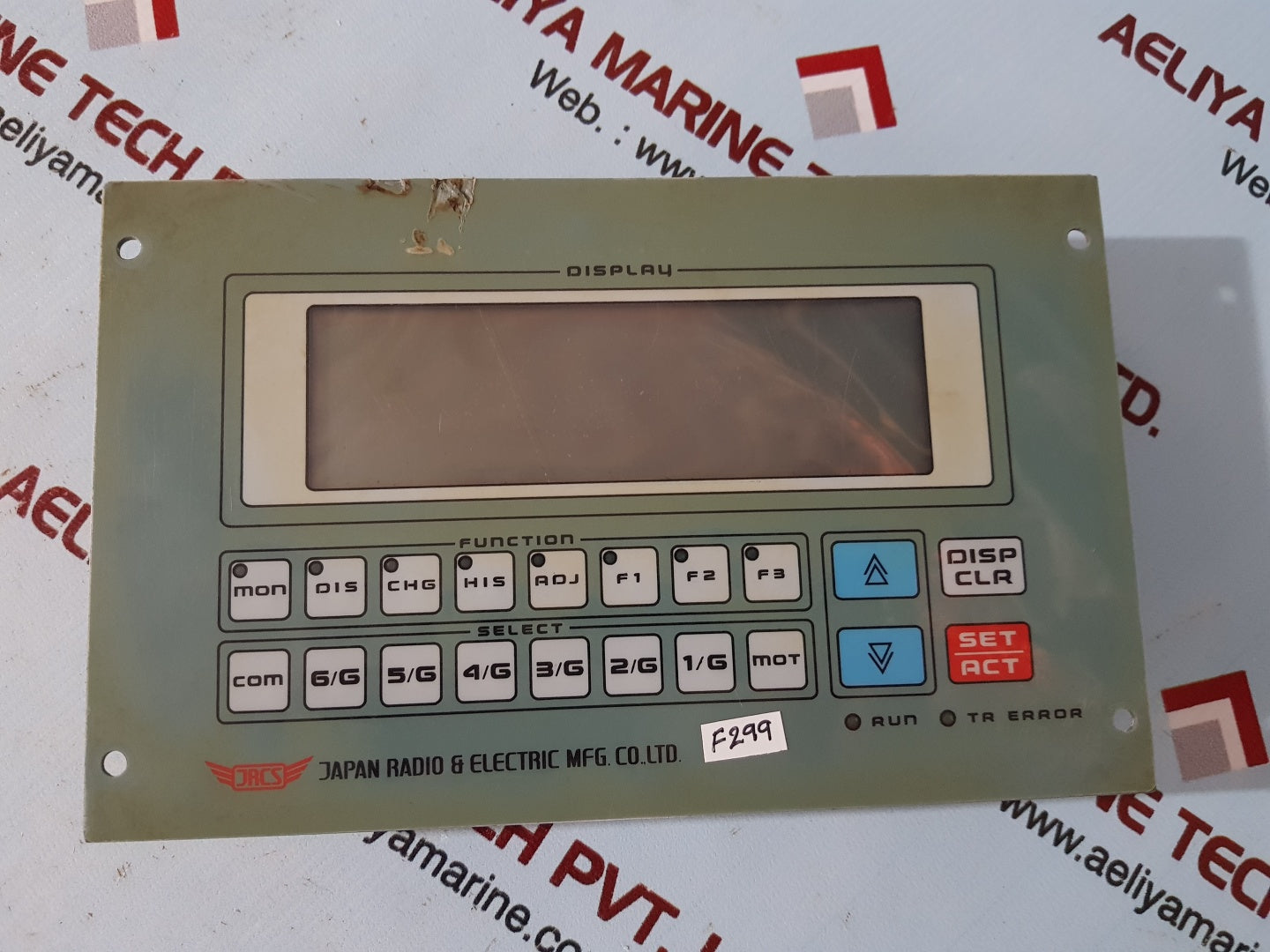 Jrcs sms-u850a-1 operation panel